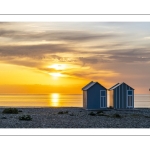 Coucher de soleil sur la plage de Cayeux-sur-mer