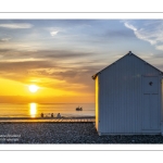 Coucher de soleil sur la plage de Cayeux-sur-mer