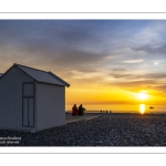 Coucher de soleil sur la plage de Cayeux-sur-mer