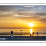 Coucher de soleil sur la plage de Cayeux-sur-mer