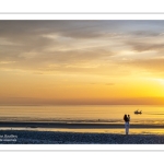Coucher de soleil sur la plage de Cayeux-sur-mer