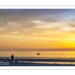 Coucher de soleil sur la plage de Cayeux-sur-mer