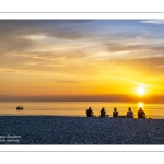 Coucher de soleil sur la plage de Cayeux-sur-mer