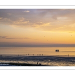 Coucher de soleil sur la plage de Cayeux-sur-mer