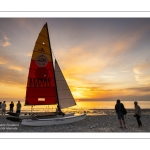 Coucher de soleil sur la plage de Cayeux-sur-mer