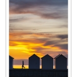 Coucher de soleil sur la plage de Cayeux-sur-mer