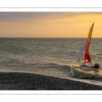 Coucher de soleil sur la plage de Cayeux-sur-mer
