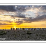 Coucher de soleil sur la plage de Cayeux-sur-mer