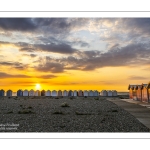 Coucher de soleil sur la plage de Cayeux-sur-mer