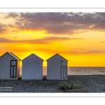 Coucher de soleil sur la plage de Cayeux-sur-mer