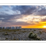 Coucher de soleil sur la plage de Cayeux-sur-mer