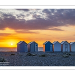 Coucher de soleil sur la plage de Cayeux-sur-mer