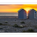 Coucher de soleil sur la plage de Cayeux-sur-mer