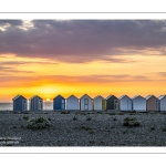Coucher de soleil sur la plage de Cayeux-sur-mer