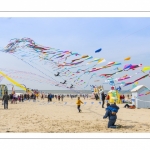 France, Pas-de-Calais (62), Côte d'Opale, Berck-sur-mer, Rencontres Internationales de Cerfs-Volantsde Berck-sur-mer, pendant 9 jours la ville accuille 500 cerfvolistes du monde entier pour l'une des plus importantes manifestations de cerfs-volants au monde  // France, Pas-de-Calais (62), Opale Coast, Berck-sur-mer, Berck-sur-Mer International Kite Meetings, during 9 days the city welcomes 500 kites from all over the world for one of the most important kite events in the world