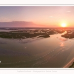 Saison : été - Lieu : Cap Hornu, Saint-Valery-sur-Somme, Baie de Somme, Somme, Hauts-de-France, France. Panorama par assemblage d'images 6571 x 3286 px