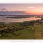 Saison : été - Lieu : Cap Hornu, Saint-Valery-sur-Somme, Baie de Somme, Somme, Hauts-de-France, France. Panorama par assemblage d'images 6290 x 3145 px