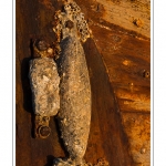 DÃ©tail de la coque de l'Ã©pave d'un chalutier dans le cimetiÃ¨re Ã  bateau au Crotoy (Baie de Somme) Saison : hiver - Lieu : Le Crotoy, Baie de Somme, Somme, Picardie, France.