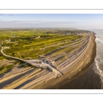 La Mollière d'Aval - vue sur Cayeux-sur-mer et le cordon de galets venus des falaises