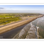 La Mollière d'Aval - vue sur Cayeux-sur-mer et le cordon de galets venus des falaises