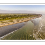 La Mollière d'Aval - vue sur Cayeux-sur-mer et le cordon de galets venus des falaises