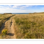 France, Pas-de-Calais (62), Côte d'Opale, Grand Site des deux caps, Cran-aux-Oeufs, Le sentier des Crans, La côte en direction du cap Gris-Nez  depuis le Cran-aux-Oeufs // France, Pas-de-Calais (62), Côte d'Opale, Grand Site des deux caps, Cran-aux-Oeufs, Le sentier des Crans, The coast towards Cap Gris-Nez from Cran-aux-Oeufs