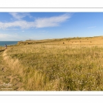 France, Pas-de-Calais (62), Côte d'Opale, Grand Site des deux caps, Cran-aux-Oeufs, Le sentier des Crans, La côte en direction du cap Gris-Nez  depuis le Cran-aux-Oeufs // France, Pas-de-Calais (62), Côte d'Opale, Grand Site des deux caps, Cran-aux-Oeufs, Le sentier des Crans, The coast towards Cap Gris-Nez from Cran-aux-Oeufs