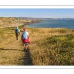 France, Pas-de-Calais (62), Côte d'Opale, Grand Site des deux caps, Cran-aux-Oeufs, Le sentier des Crans, La côte en direction du cap Gris-Nez  depuis le Cran-aux-Oeufs // France, Pas-de-Calais (62), Côte d'Opale, Grand Site des deux caps, Cran-aux-Oeufs, Le sentier des Crans, The coast towards Cap Gris-Nez from Cran-aux-Oeufs