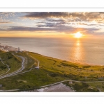 coucher de soleil sur le Cap Blanc-Nez