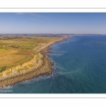 la côte au sud du Cap Gris-Nez, vue sur Audresselle et Ambleteuse