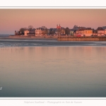 La baie de Somme par grand froid, vue sur  Le Crotoy - Saison : Hiver - Lieu : Le Crotoy, Baie de Somme, Somme, Picardie, Hauts-de-France, France - The Baie de Somme in cold weather, overlooking Le Crotoy - Season: Winter - Location: Le Crotoy, Somme, Somme, Picardie, Hauts-de-France, France