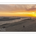 Coucher de soleil sur la baie de Somme