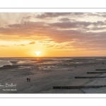Coucher de soleil sur la baie de Somme