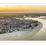 Lever de soleil sur la baie de Somme et Le Crotoy