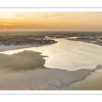 Lever de soleil sur la baie de Somme et Le Crotoy