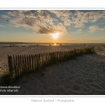CrÃ©puscule sur la plage du Crotoy en Baie de Somme - saison : Ã©tÃ© - Lieu : Le Crotoy, Baie de Somme, Somme, Picardie, France.