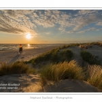 CrÃ©puscule sur la plage du Crotoy en Baie de Somme - saison : Ã©tÃ© - Lieu : Le Crotoy, Baie de Somme, Somme, Picardie, France.