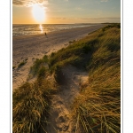 CrÃ©puscule sur la plage du Crotoy en Baie de Somme - saison : Ã©tÃ© - Lieu : Le Crotoy, Baie de Somme, Somme, Picardie, France.