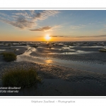CrÃ©puscule sur la plage du Crotoy en Baie de Somme - saison : Ã©tÃ© - Lieu : Le Crotoy, Baie de Somme, Somme, Picardie, France.