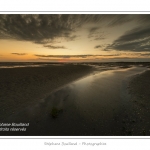 CrÃ©puscule sur la plage du Crotoy en Baie de Somme - saison : Ã©tÃ© - Lieu : Le Crotoy, Baie de Somme, Somme, Picardie, France.
