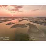 Survol de la baie de Somme au niveau du Hourdel