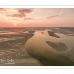 Survol de la baie de Somme au niveau du Hourdel