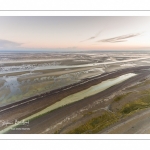 Survol de la baie de Somme au niveau de La Mollière d'Aval