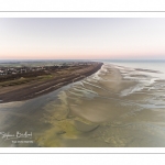 Survol de la baie de Somme au niveau de La Mollière d'Aval