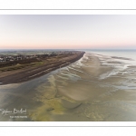 Survol de la baie de Somme au niveau de La Mollière d'Aval