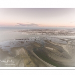 Survol de la baie de Somme au niveau de La Mollière d'Aval