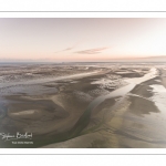 Survol de la baie de Somme au niveau de La Mollière d'Aval