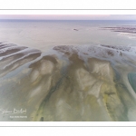 Survol de la baie de Somme au niveau de La Mollière d'Aval