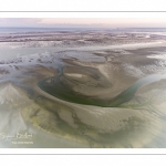 Survol de la baie de Somme au niveau de La Mollière d'Aval