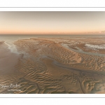 Survol de la baie de Somme au niveau de La Mollière d'Aval